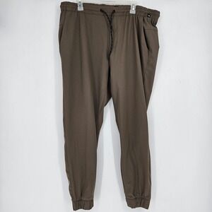 Projek Raw Jogger Mens XXL Pants Flux Tech Apparel Brown Elastic‎ Drawcord